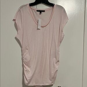 White House Black Market Soft Pink Short Sleeve Top